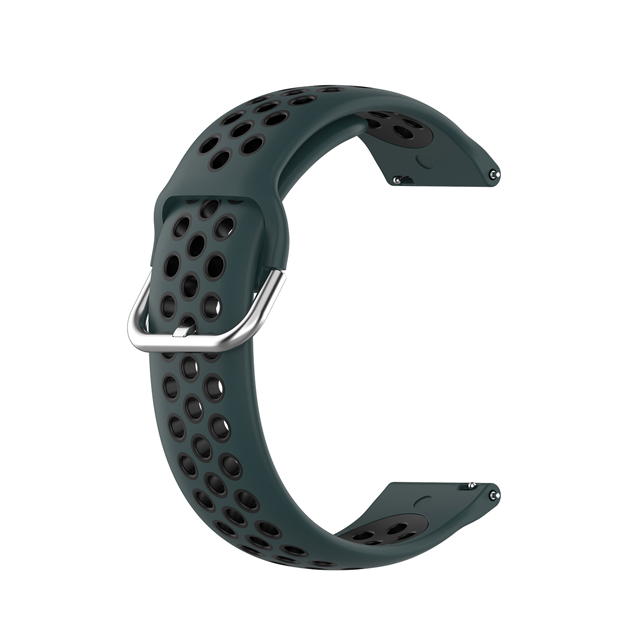 Bracelet de Sport en Silicone pour montre Garmin Forerunner 55, à dégagement rapide, accessoires de montre intelligente: Olive Black