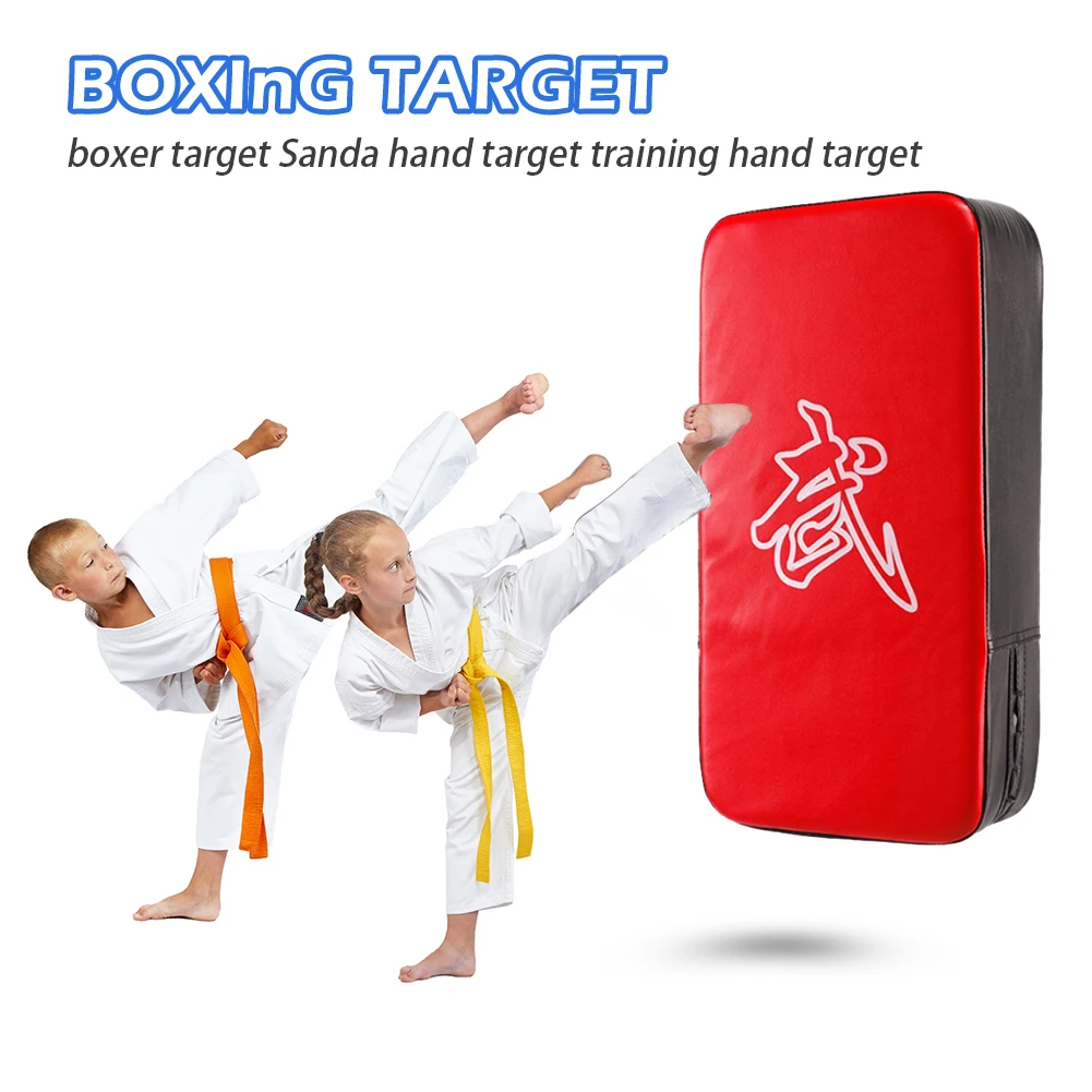 Boxen Pad Sand Tasche Fitness Taekwondo Hand Treten Pads PU Leder Ausbildung Ausrügestochen Muay thailändisch Fuß Ziel Boxen Schild Ausbildung
