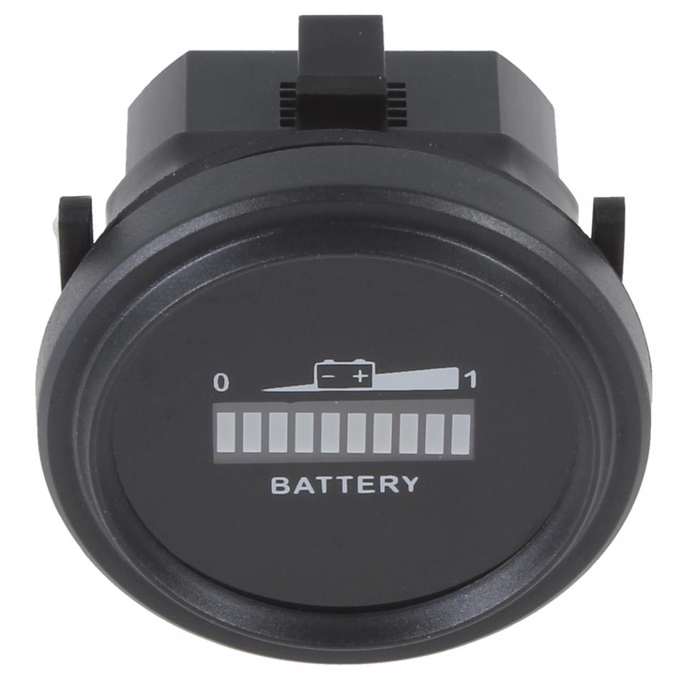 12/24V 36V 48/72V Universal Three-color LED lights Battery Indicator Charge Status Meter Gauge Auto Battery Capacity Tester