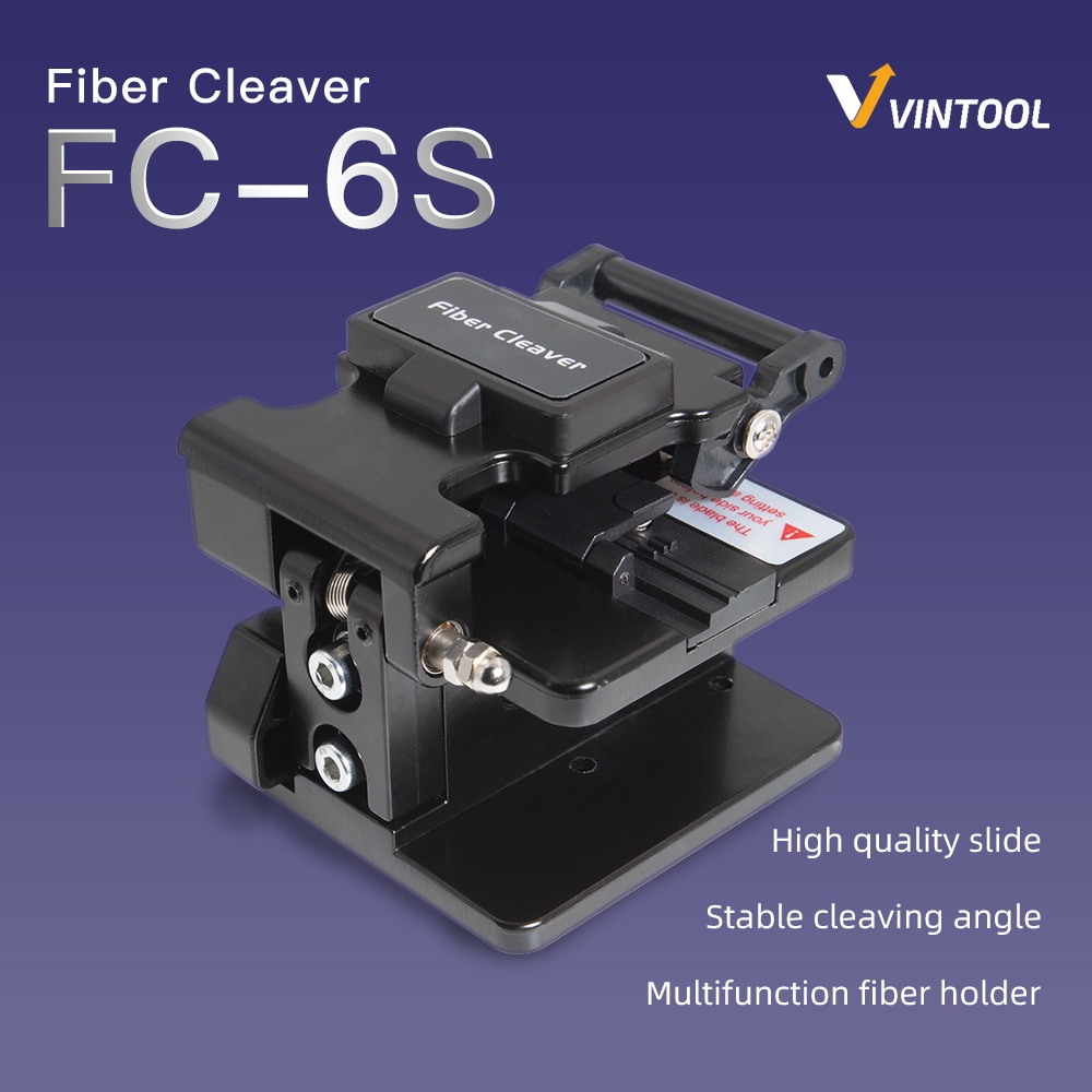 FTTH Fibre Cleaver FC-6S Matériau Métallique avec 12 Surface Lame Outil De Coupe Optique De Coupe Couteau