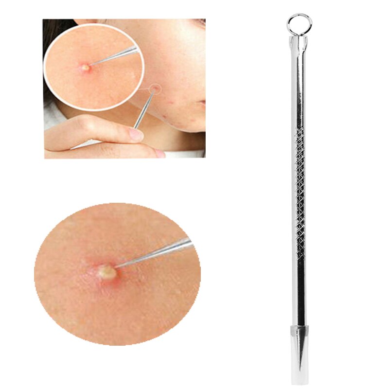 1pcs silver blackhead acne acne blemish remover stainless steel needle removal tool pore cleanser facial skin care