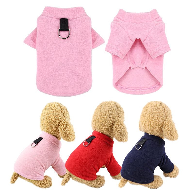 Vinter kjæledyr hund hettegensere varme fleece hundeklær til bulldog chihuahua vinter kjæledyr jumpsuit for hunder katter myk hund sweatshirt frakk