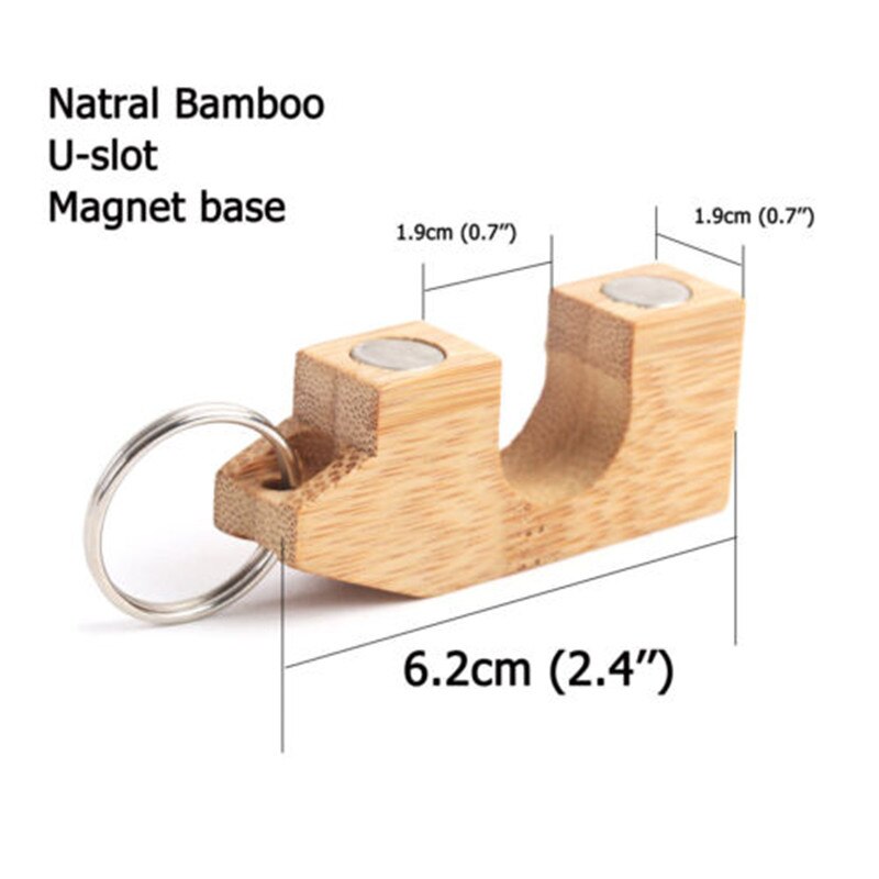 Houten Hengel Rack Holder Magnetische Hengel Guard Hanger Staaf Transport Systeem Hecht Aan Auto Vissen Ondersteuning