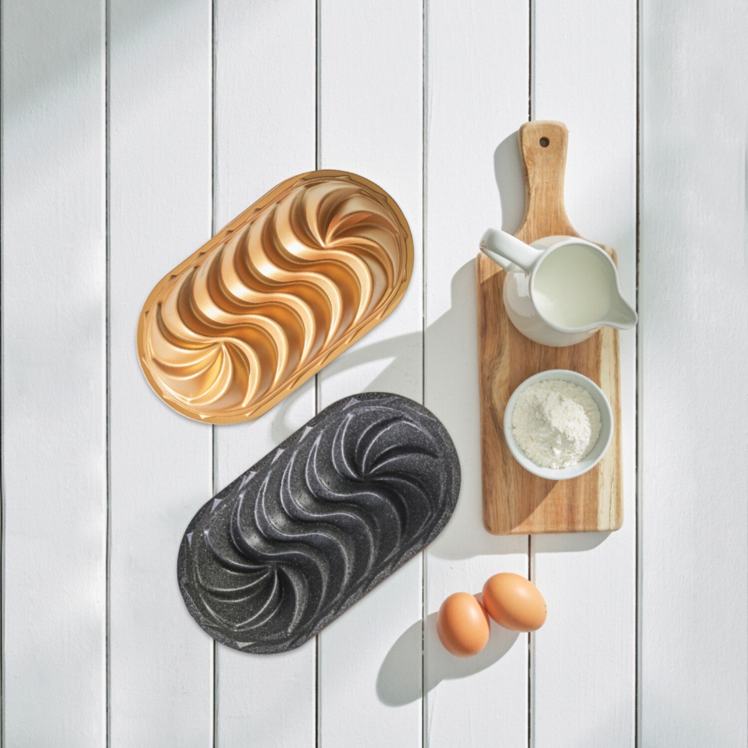 Moule à gâteau en granit biologique, pour poêle, pour four, résistant au feu et antiadhésif