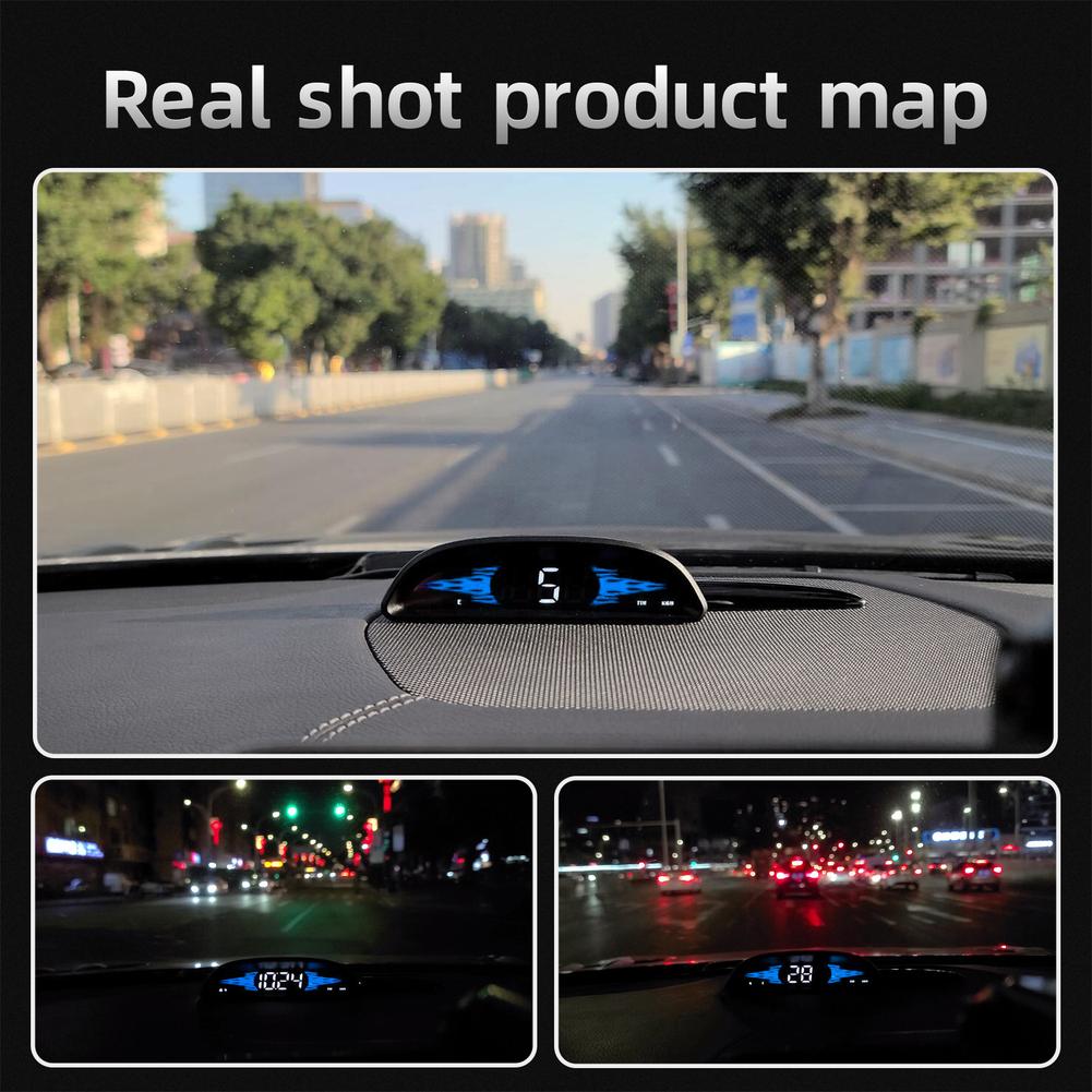 Universal Car Hud Hd Head-up Display G2 Digital Gps Speedometer Direction Navigation Device