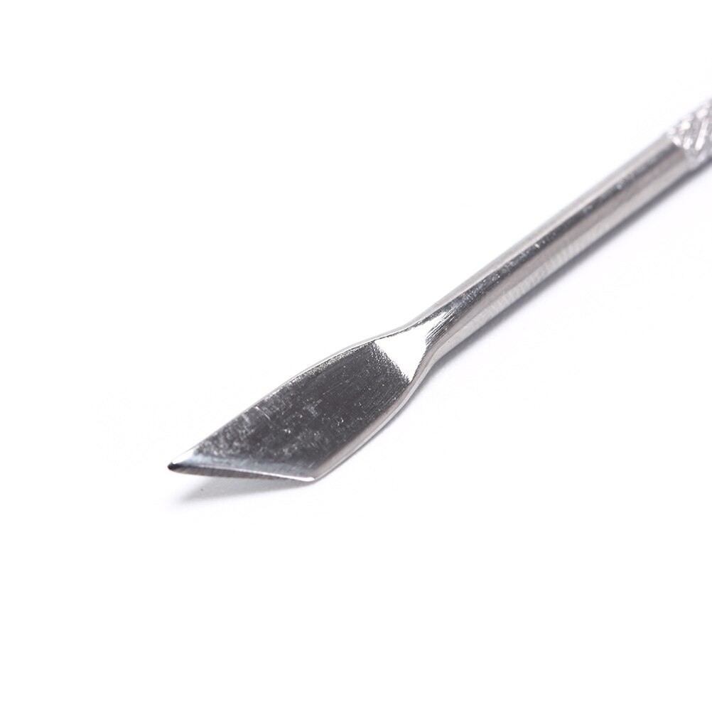 1 Uds de acero inoxidable quitaesmalte de uñas de Gel herramienta varilla de palo de cutícula empujador laca limpiador uñas arte herramienta de cuidado