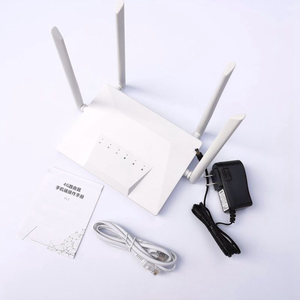 4G Lte Router Draadloze Wifi Router Externe Antenne Mobiele 4G Wifi Router 300Mbps Kat 6 Cpe Router met Sim Card Slot