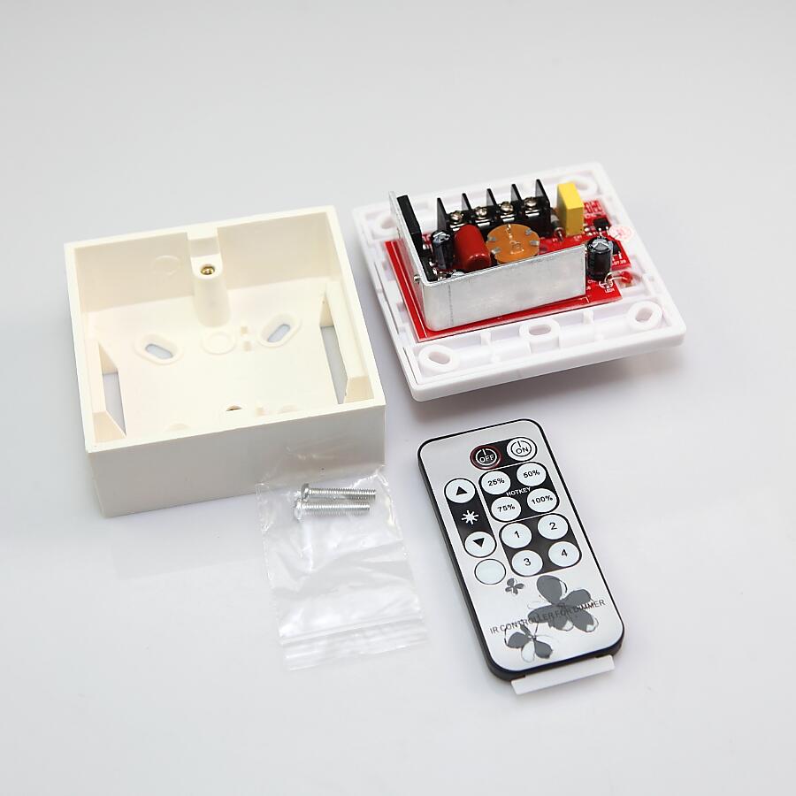 Dimmer LED IR Control remoto AC90-240V para bombilla LED regulable o tira de luces LED