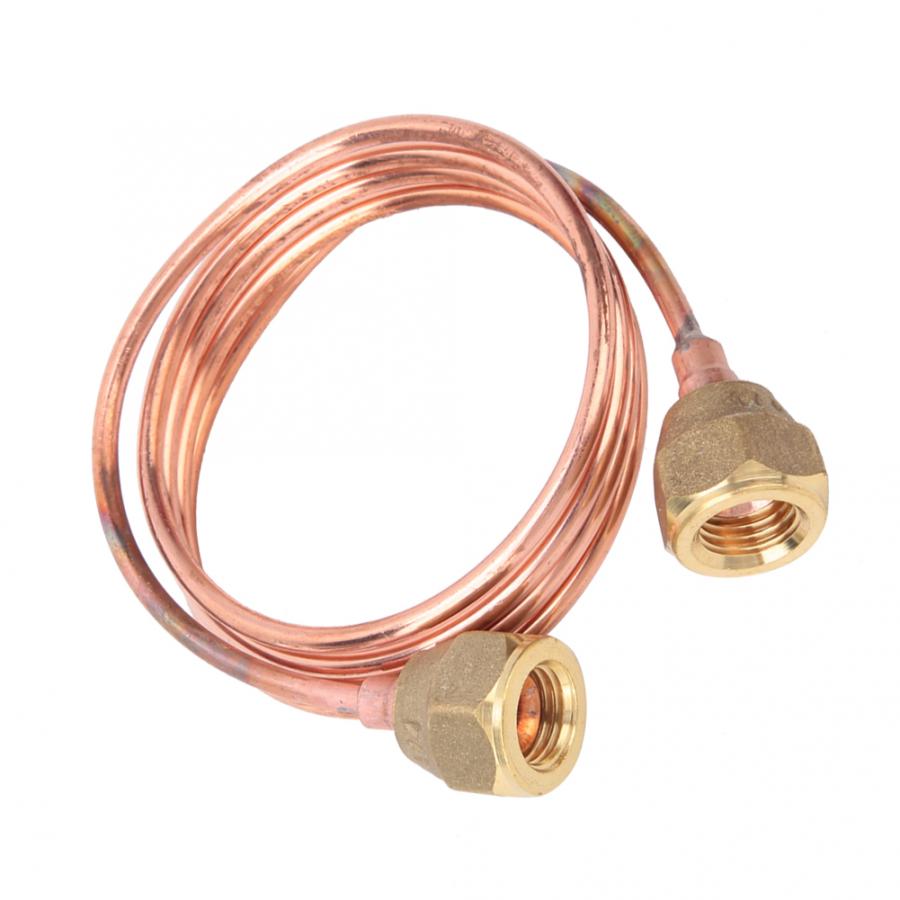 Tubo capilar de cobre Flexible y suave, piezas de refrigeración para armario de refrigeración, aire acondicionado Central, G1/4 &quot;, 2,8mm
