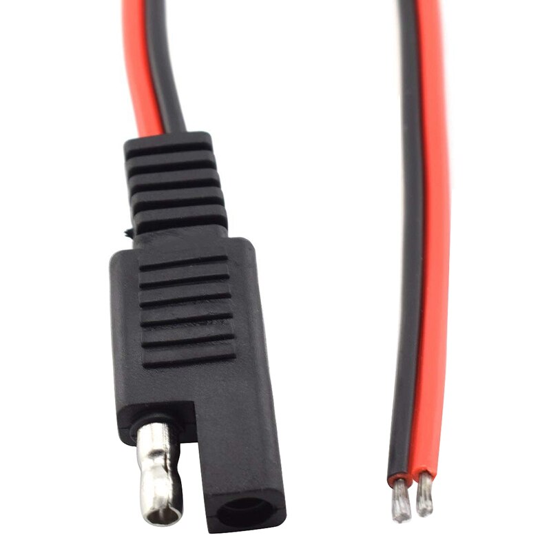 SAE 2 Pin rápido conector desconectar el enchufe SAE de automoción Cable de extensión para RV Trolling Motor Panel Solar 0,5 M