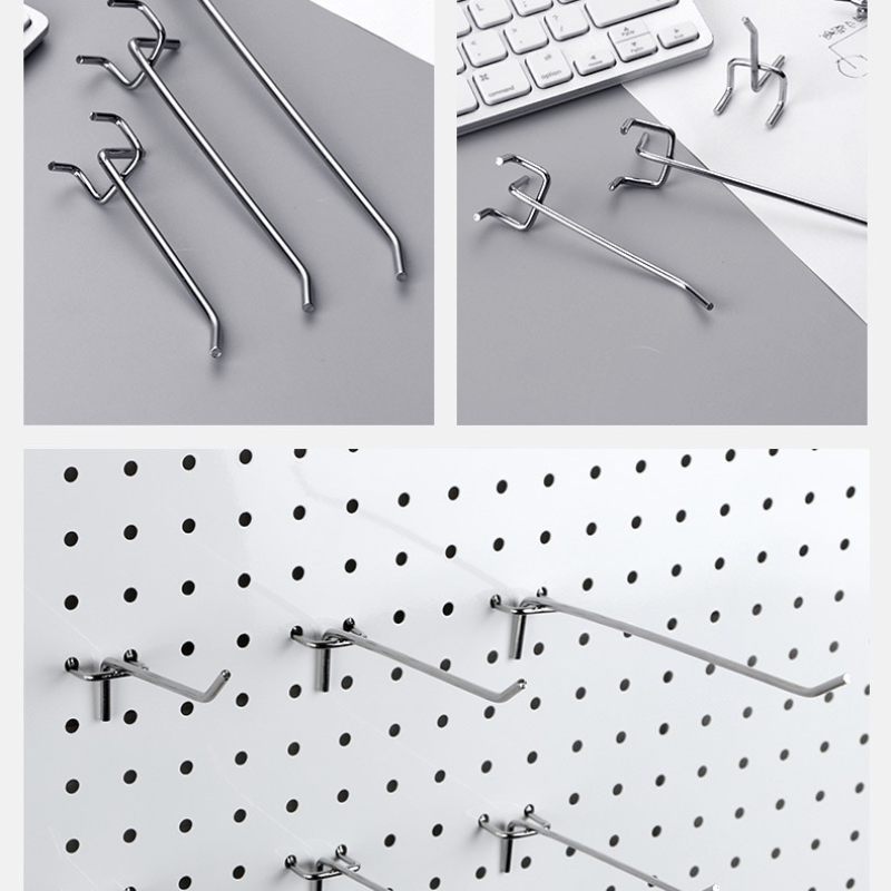 4 Grilles Murales En Métal Blanc Avec Crochets – Étagères De Rangement Cuisine 15,75 X 5,91 X 1,97 Pouces