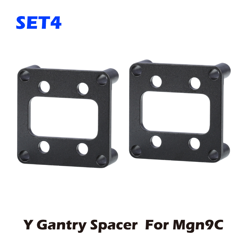 Mellow 2Pcs Lightweight High-Precision CNC VzBoT Aluminum Y Gantry Spacer for Ultra-Fast 3D Printer VzBoT MGN12/12H/9C: green