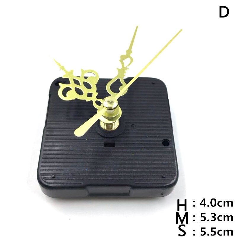 Montre à quartz suspendue à monter soi-même, mouvement d'horloge murale muet, réparation à quartz, mécanisme d'horloge, accessoires avec aiguille, 1 pièce: D