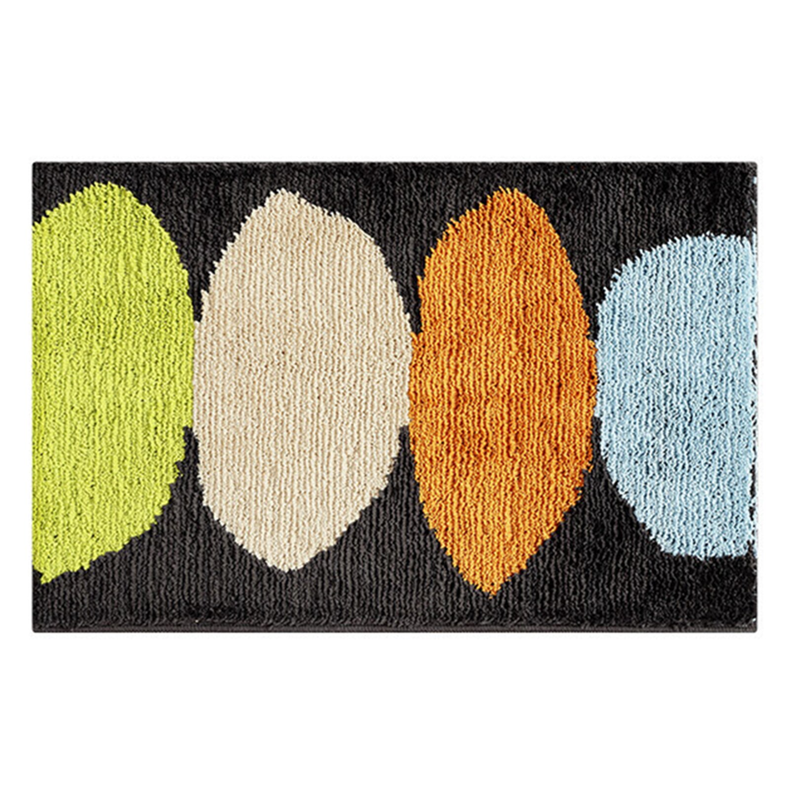 Felpudo absorbente de agua para cuarto de baño, alfombra suave y peluda para secado de puerta de ducha, antideslizante: 2 / 45x65cm