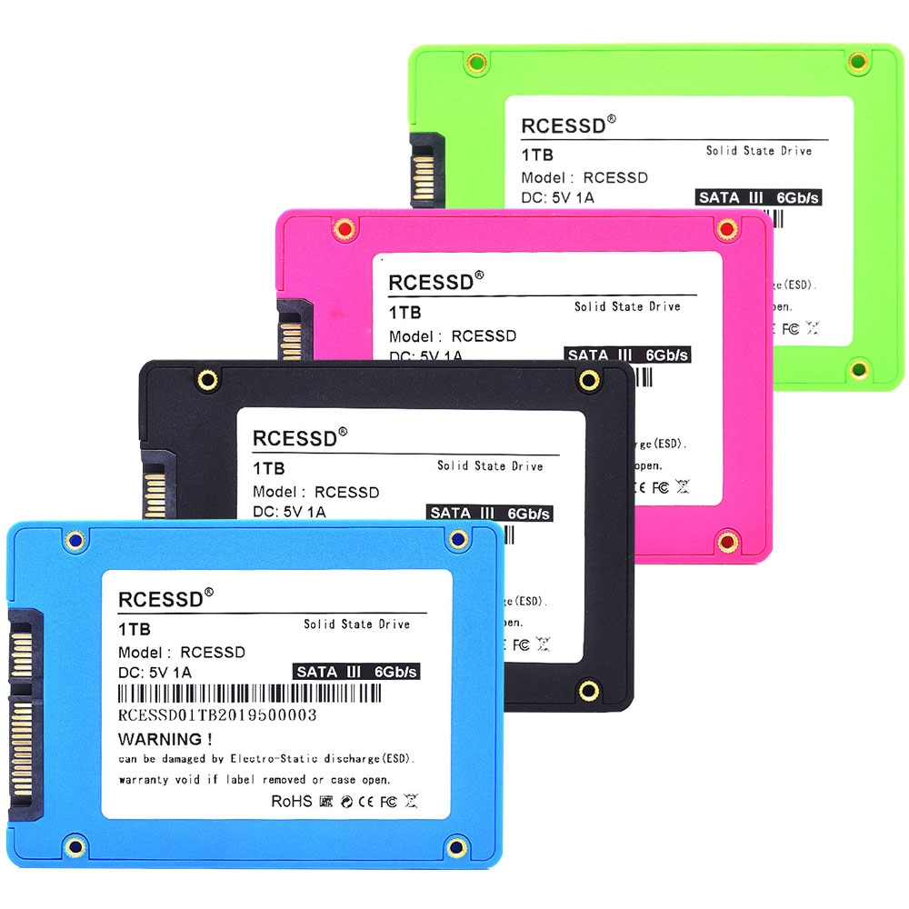 RCESSD HDD 2.5 SATA3 SSD Plastique 120 GO SATA III 240 GO SSD 480 GO SSD Disque SSD Interne pour pc de bureau portable 512 GO 256 GO