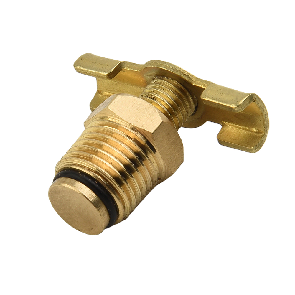 1/4 "Aftap Plug Valve 1/4" Draad Luchtcompressor Tank Accessoire Messing Voor Luchtcompressor Tank T-Handgreep
