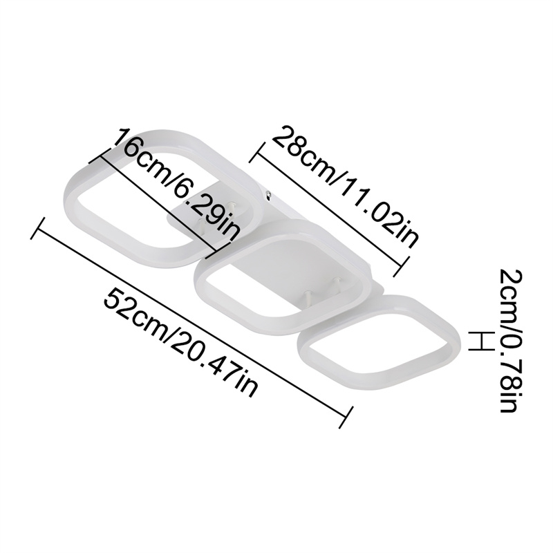 Moderne plafondlampen voor de woonkamer, plafondlamp, hanglamp geschikt voor gangen, garderobes, hangende armaturen, huishoudelijke apparaten: Koud wit / Groente