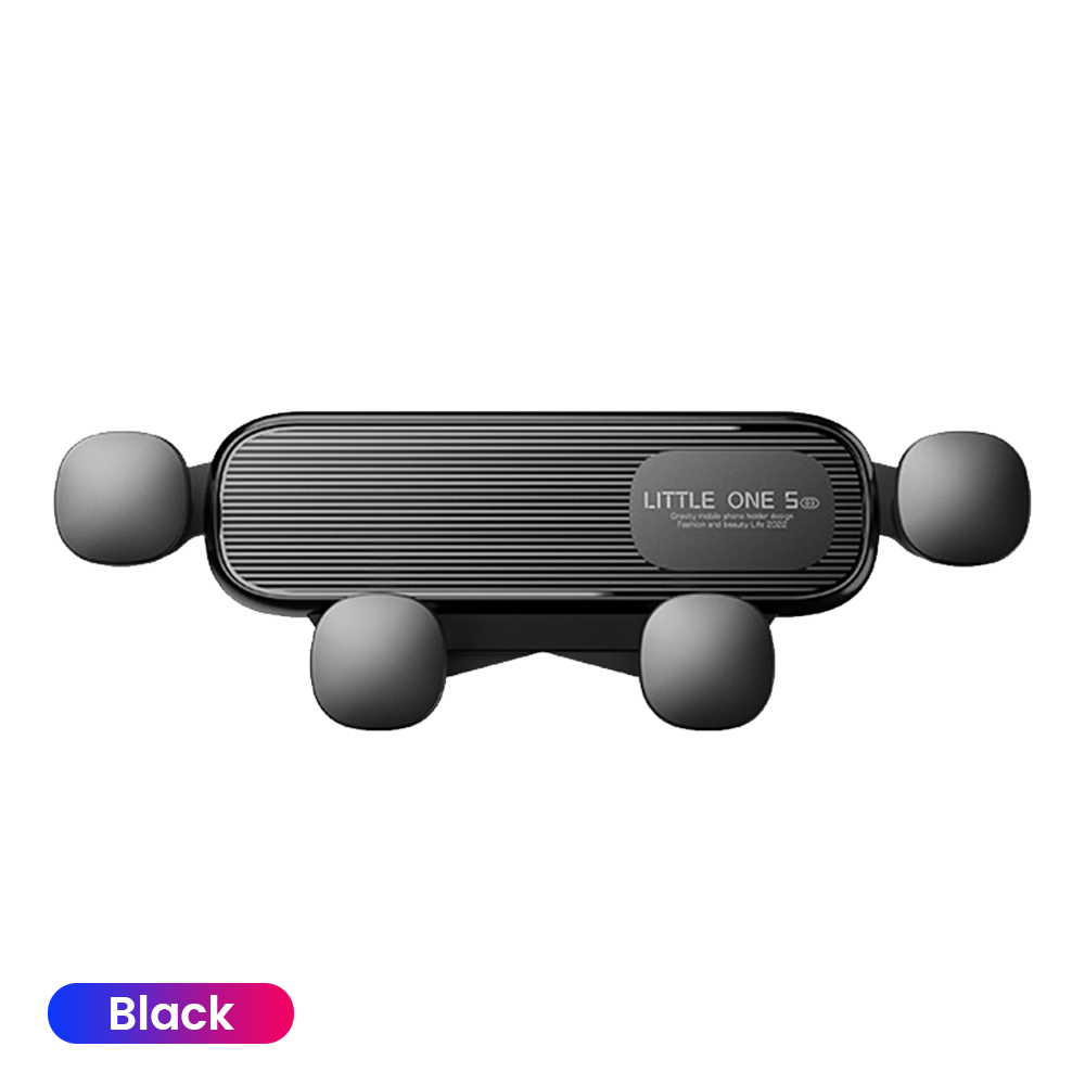 YYLM Gravity Car Phone Holder Stand Smartphone GPS Mount Supports For iPhone 13 12 Xiaomi Samsung Huawei Cell Car Holder: black