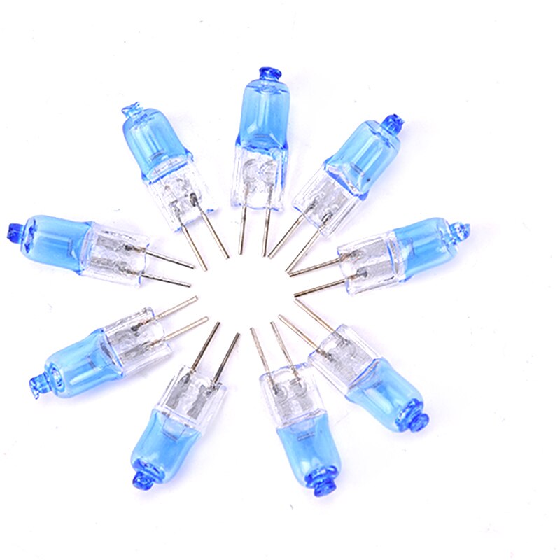 10 stk  g4 ac 12v halogenlampe jc type  g4 halogenpærer  g4 sokkel klare halogenperler krystalllampe !