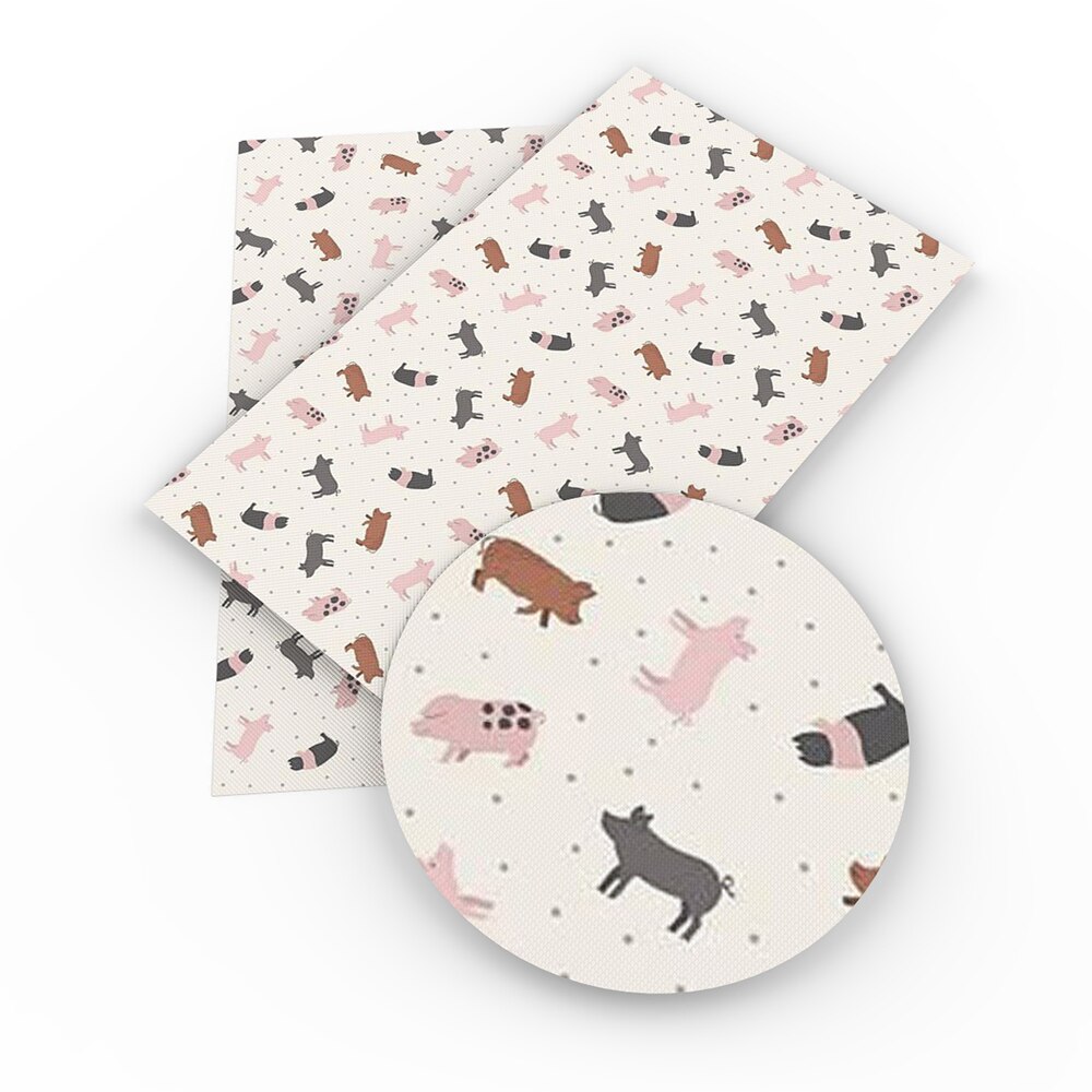 Tela de algodón con estampado de vaca 100% para coser ropa, ropa, acolchado, retales, muñeca Tilda, 50x145cm, 1Yc13571: 1114678003