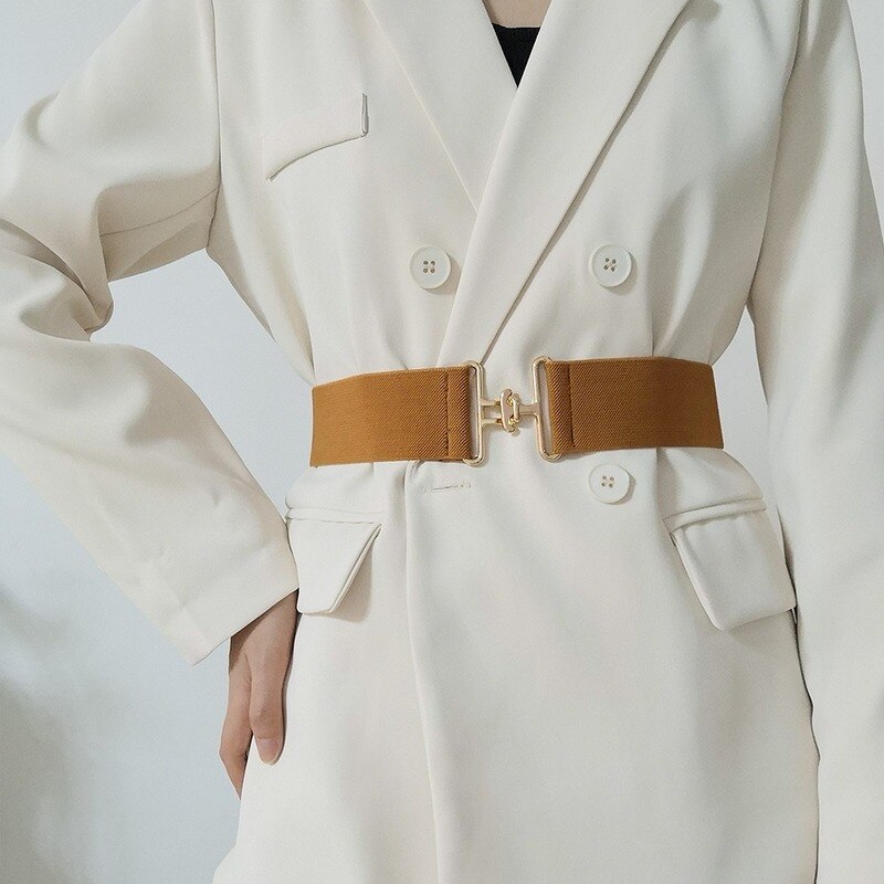 Female Strap Elastic Belt Belts for Women Suit Dress Accessories Belts Waist Tight Girl Sweater Wide Straps