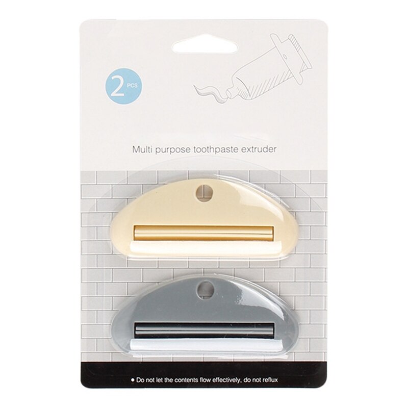 Toothpaste Squeezer For Bathroom Accessoris Multifunctional Tube Squeezer Press Tool Slide Squeeze Toothpaste Cleaner Tool 2PCS: 01