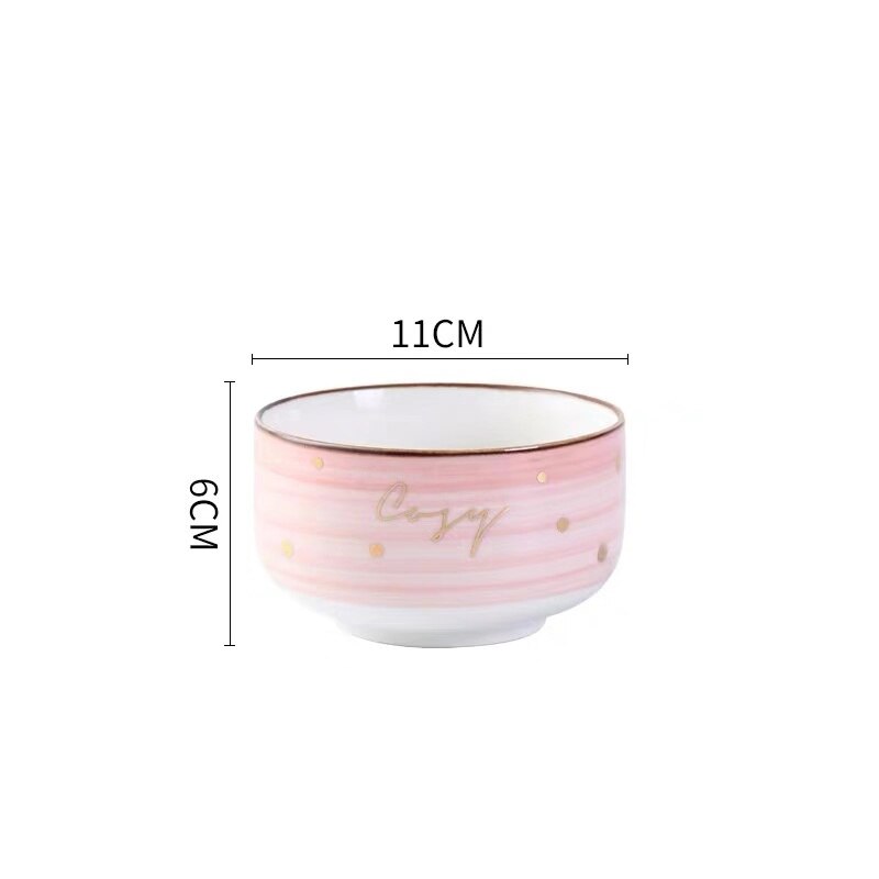 Nordic Kurze Welle Topf Große fisch Teller Runde Keramik Geschirr Pizza Platte Kochgeschirr Porzellan Sushi Geschirr: 4.5inch bowl pink