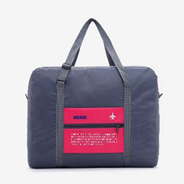 Borsa da palestra Sacchetto di acqua Pieghevole di sport Zaino Da Viaggio Pieghevole Impermeabile Terylene Uomini/Donne di sport di Grande Capacità Handag tutto'aperto: GreyRed