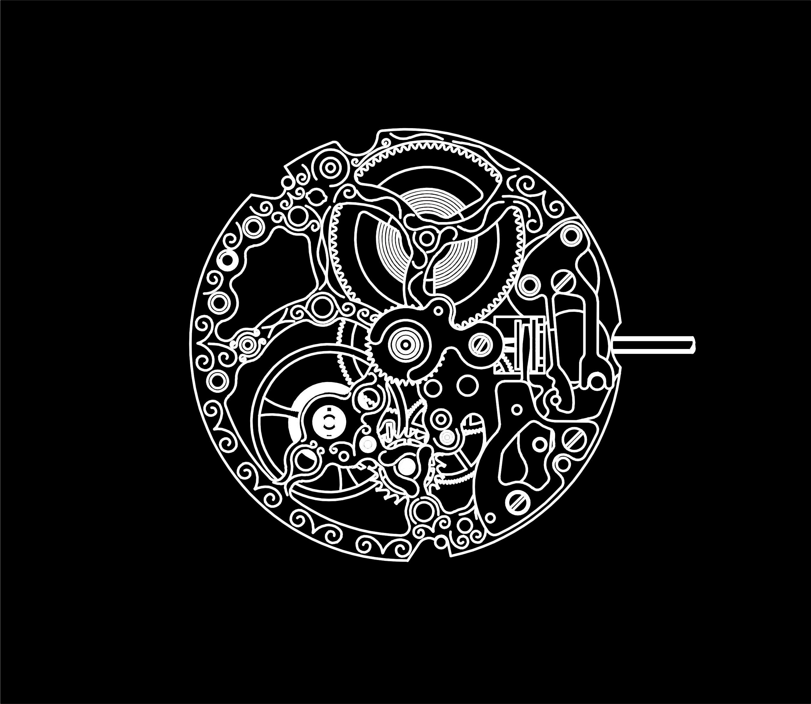 Meeuw Beweging Officiële Echte Originele Automatische Beweging 1601K1