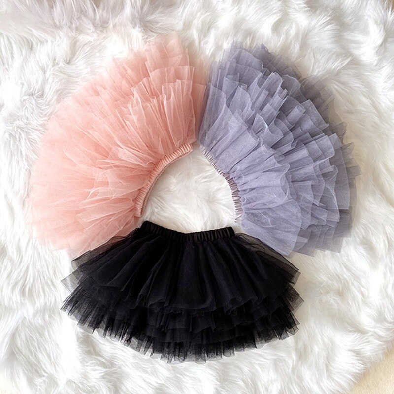 bébé filles Tutu jupe moelleuse princesse Ballet danse Tutu maille jupe enfants gâteau jupe mignon filles vêtements