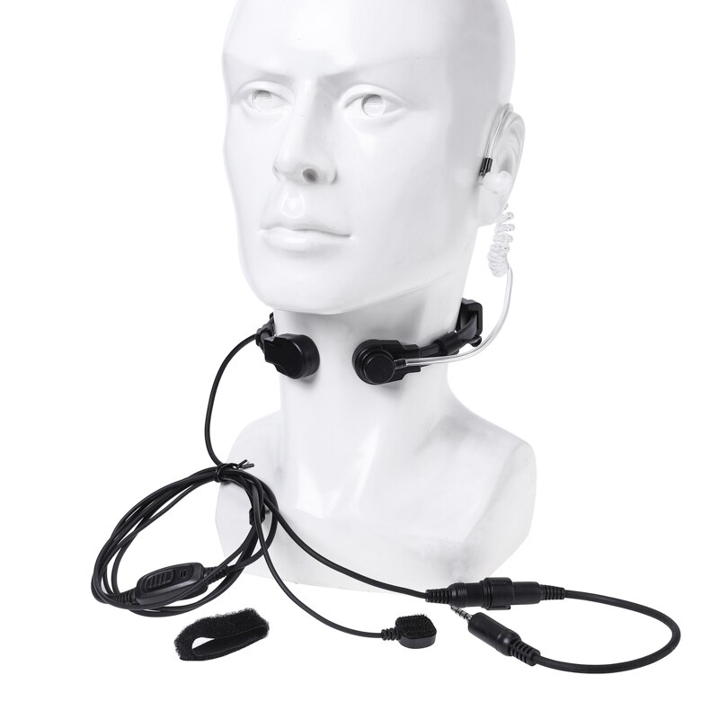 Extendable Throat Microphone Mic Earpiece Headset For Yaesu Vertex VX-6 VX-6E 7E VX-7R VX-120 VX-127 vx-170 FT-270 Two Way Radio