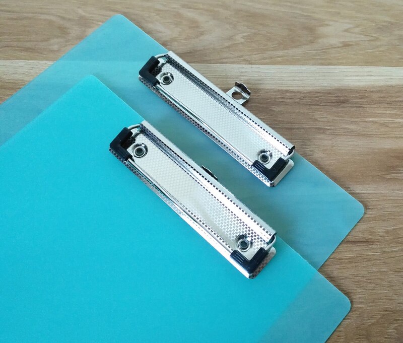 A4 A5 size PVC plastic filing clipboard memo pad folder writing pad paper folder holder for office and school supplies