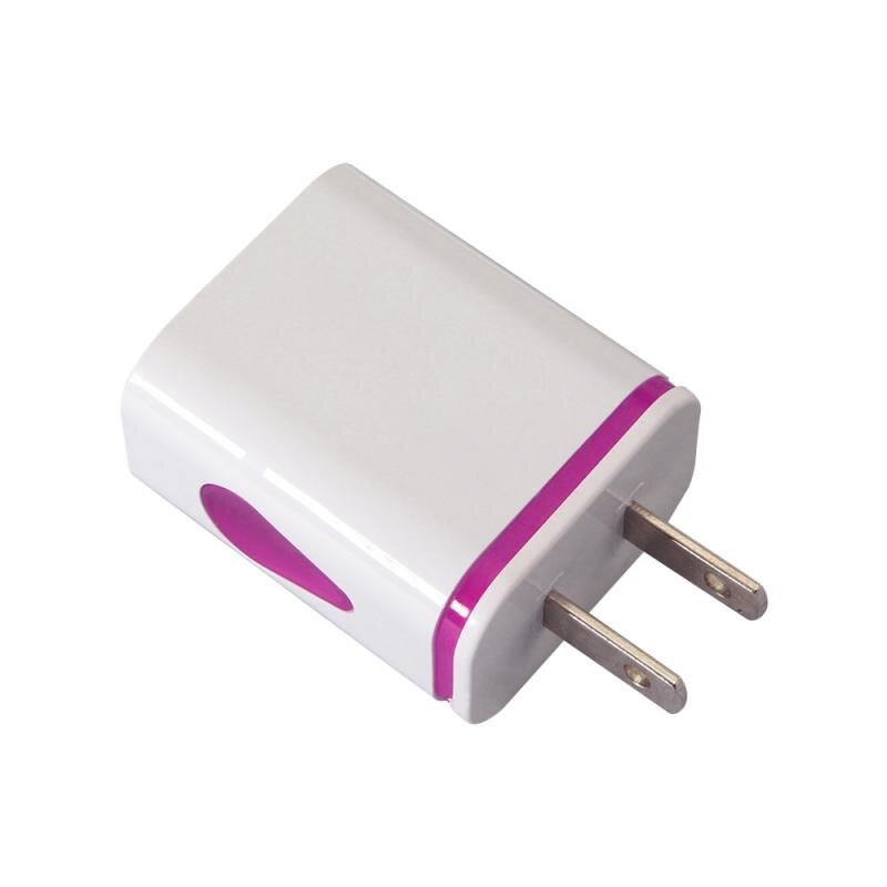 UNS EU USB Schnelle Schnell Ladegeräte Wand Travel Power Adapter Ladegerät Für Xiaomi Iphone Huawei Zubehör Für Handy TXTB1: Purple US