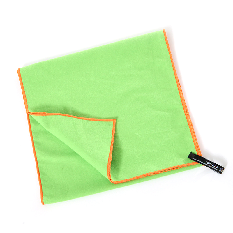 Portable Quick Dry Travel Towel Silicone Bag Absorbent Mini Compression Towel Outdoor Running Yoga Fitness Sport Cool Towel: mesh bag green
