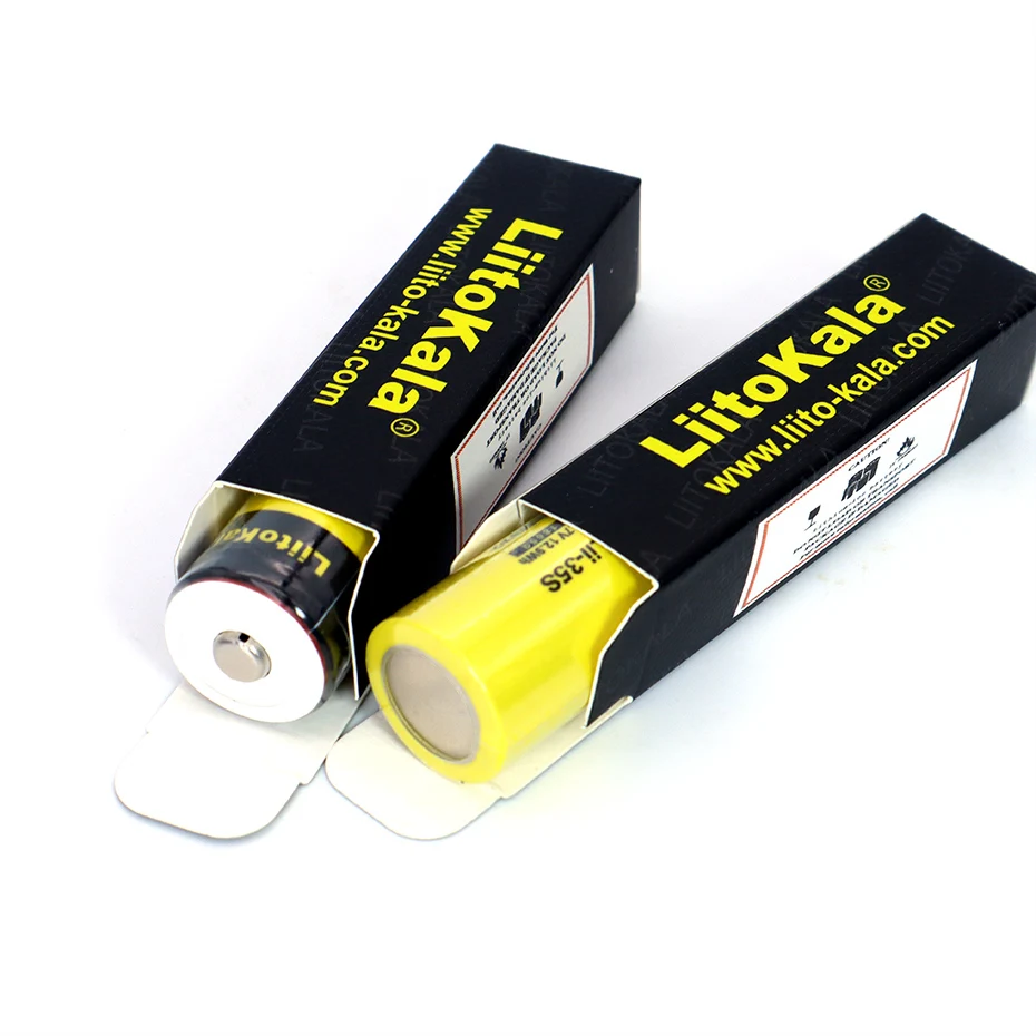 LiitoKala-Bateria de Lítio Recarregável para Lanterna LED, Lii-35S, 18650 Bateria, 3.7V, 3500mAh, Apontado, DIY, Novo
