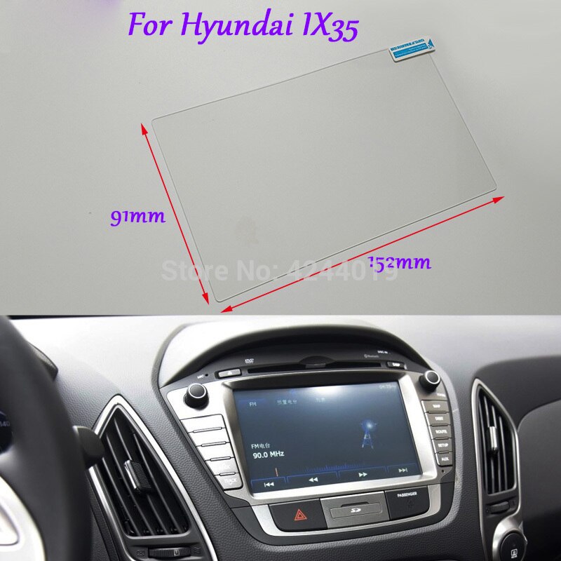 Tommia bil styling gps navigationsskærm glas beskyttende film klistermærke beskyttende film til hyundai  ix35 bil tilbehør
