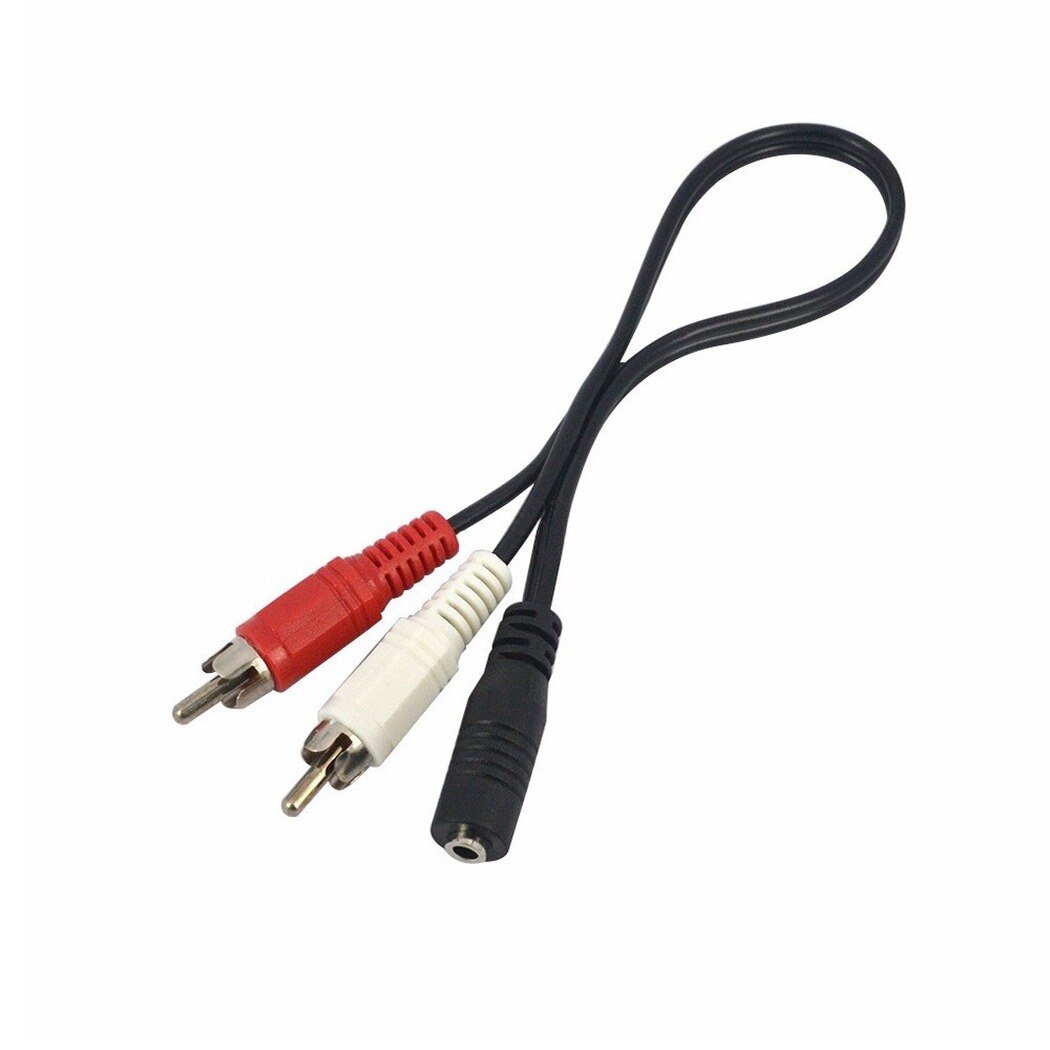 Cavo RCA caldo cavo Audio Stereo Jack da 3.5mm femmina a presa maschio 2RCA a cuffia adattatore AUX Y 3.5 per amplificatori DVD