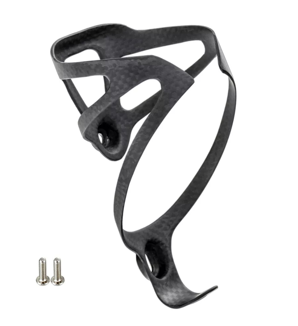 3K XXX Leichter Fahrrad Fahrrad Radfahren Kohlenstoff Flaschenhalter 18g MTB Halfter Schwarz 3Kcarbon matt: Weiß