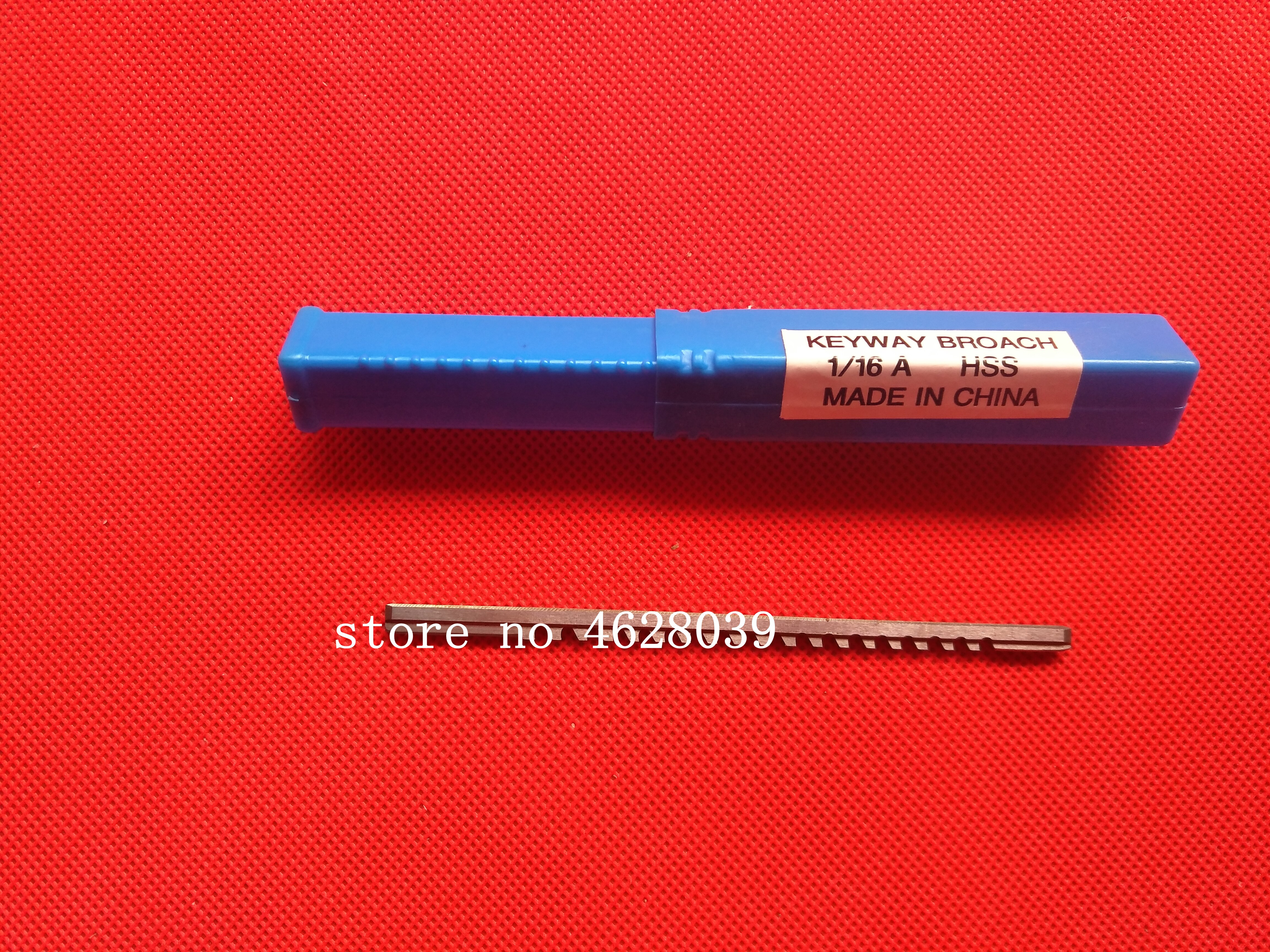 Broche à clé en acier à grande vitesse, outil de coupe HSS pour Machine à brocher CNC, pour le travail des métaux, 1/16 pouces