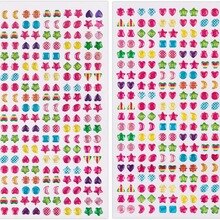 Oorbellen Met 3D Edelsteen Sticker Flash Kristal Sticker Zijn Geschikt Voor Meisjes En Kinderen In Een Verscheidenheid Van Kleuren En vormen