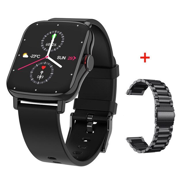 Bluetooth Anruf Smartwatch GTS 2 Männer Frauen Full Touch Fitness Tracker Waterpoof Blutdruck Sport Smart Uhr für Xiaomi: add black metal