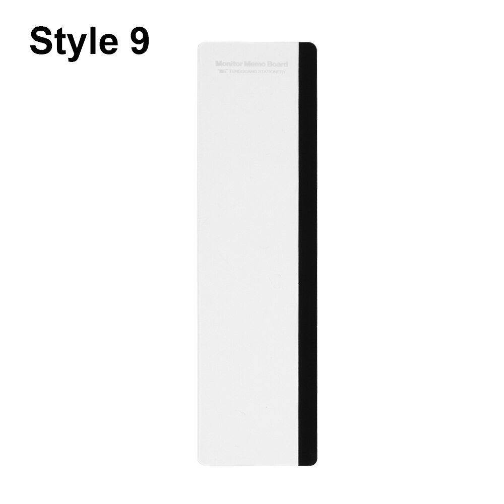 Acrylic Monitor Message Memo Board for Sticky Note Transparent Name Card Phone Holder Desktop Plastic Holder Stationery: Style 9