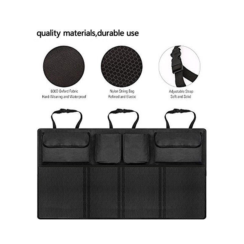 Auto opbergtas, kofferbak organizer, universele grote capaciteit achterbank oxford opbergtas, kofferbak bagagenet houder, zak accessoire