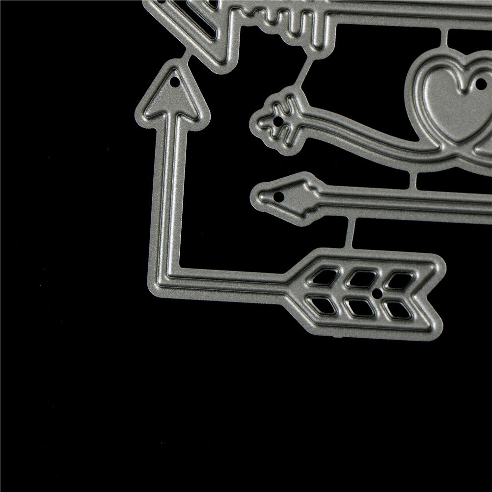 4Pcs Embossing Paper Cards Decor Stencils for Scrapbooking Album Pop Love Stripe Metal Cutting Dies