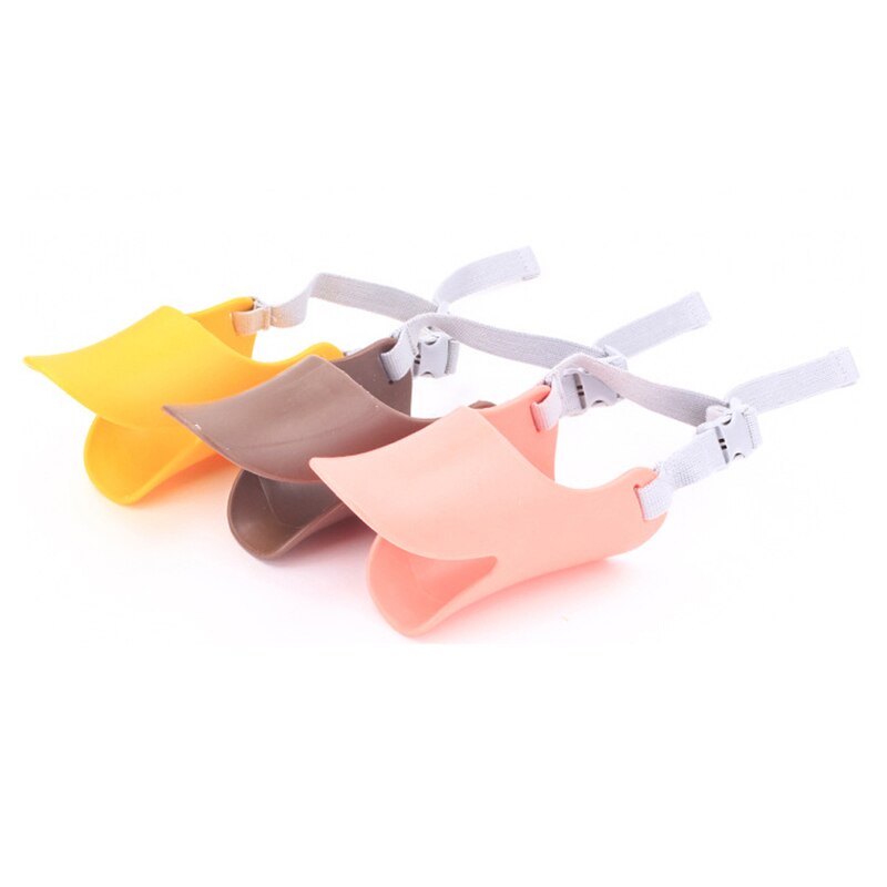 Dog Muzzle Silicone Cute Duck Mouth Mask Muzzle Bark Bite Stop Small Dog Anti-bite Masks For Dog Products Pets Accessories