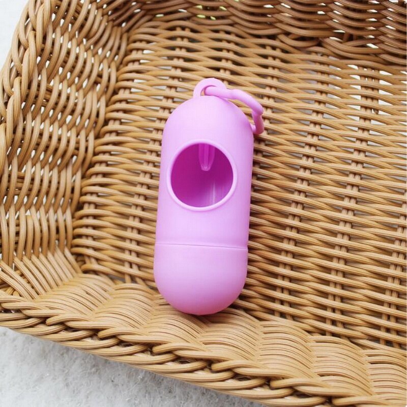 1Pc pratique chien merde sac distributeur déchets sac à ordures distributeurs merde sacs ensemble chiens poubelle animaux propres accessoires: pink