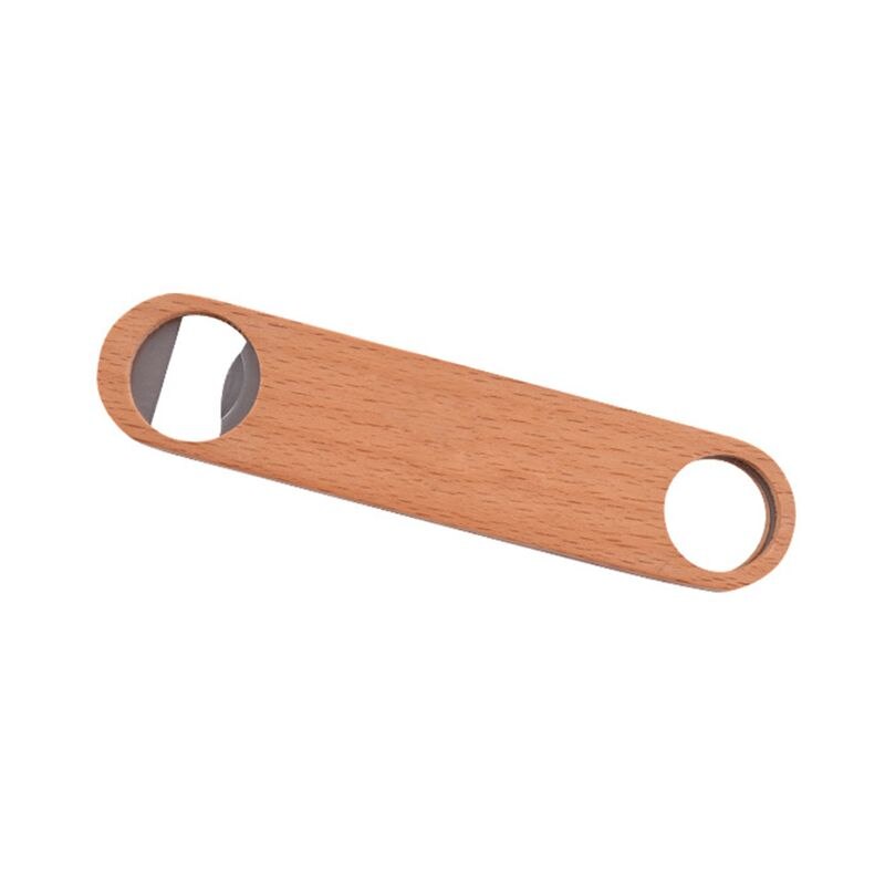 Hout Platte Bier Flesopener Vintage Houten Handvat Wijn Bier Openers Kitchen Bar Gereedschap: Default Title