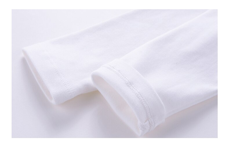 Vidmid bebê meninos meninas crianças algodão camiseta casual primavera branco roupas para crianças meninos meninas topos crianças camisetas 7116 02
