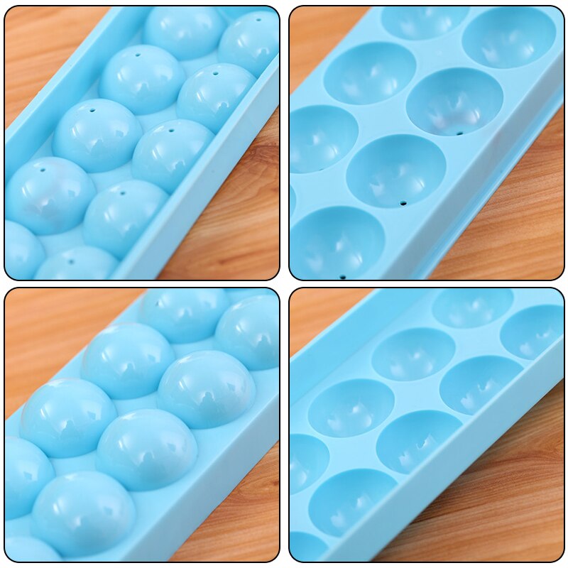20 /14/18 Grids Stackable Ice Cube Mold Ice Cube Tray For Whiskey Cocktail Ice Ball Cube Maker Safety Plastic Sphere Mould