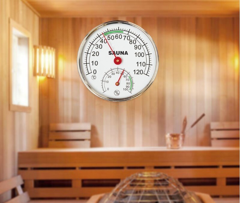 Rvs Thermometer Hygrometer voor Sauna Temperatuur Vochtigheid Meter thermometer